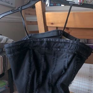 NEW! Black Petite Cocktail Dress with Removable Wide Sash